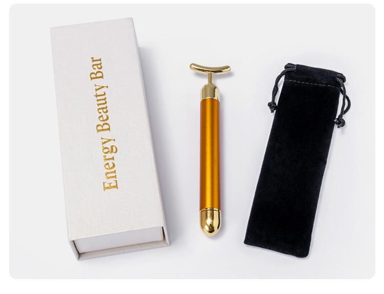 Beauty Products for Women Facial Slimming Face Gold Vibration 24K Facial Mini Massage Beauty Stick Roller