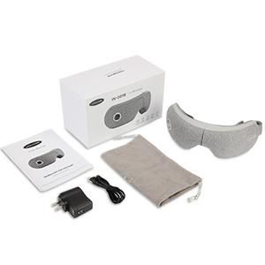 Eye Massager with Heat Compression Vibration Bluetooth Music Electric Eye Massager for Relax and Relieve Eye Strain Eye Bags Dry Eye Dark Circles Improve Sleep