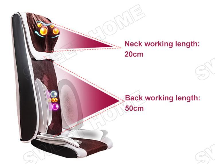 Electric Air Pressure Neck Back and Buttocks Shiatsu Massager Cushion