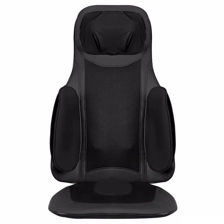 Deluxe Compression 3D Shiatsu Tapping Kneading Electric Neck Shoulder Back and Buttocks Massage Cushion with Airbags