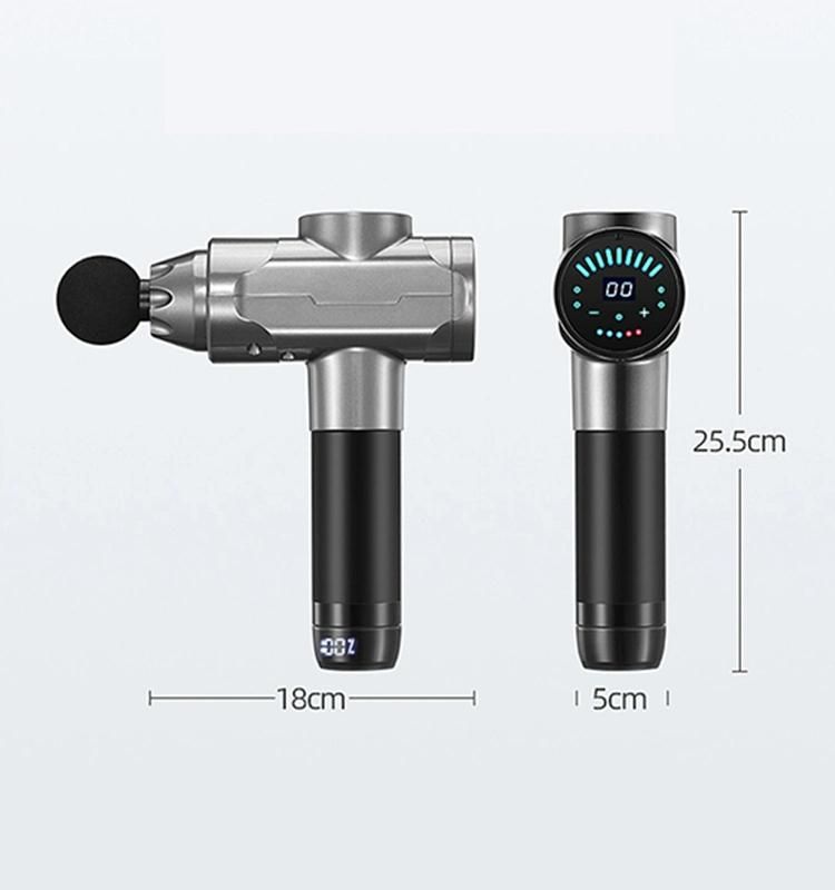 Private Patent Amazon Deep Tissue Vibration Muscle Percussion Massage Gun Droshipping with LCD Screen Brushless Motor