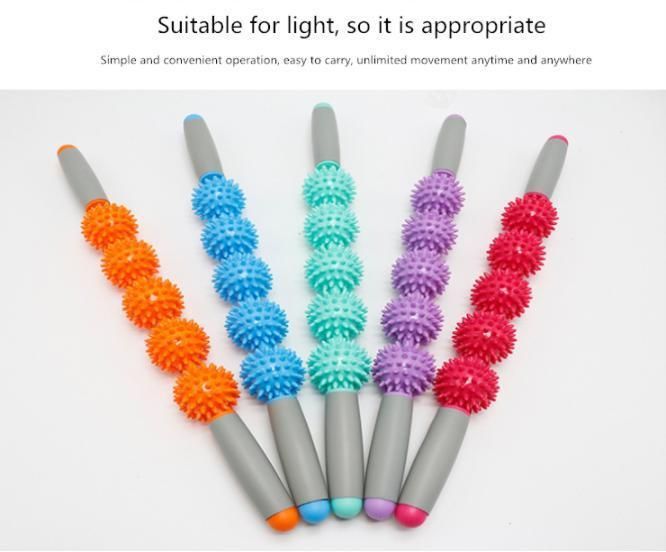 Massage Stick Hedgehog Balls Muscle Roller Anti Cellulite Massager