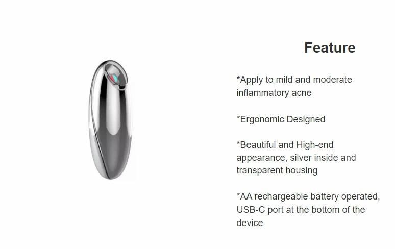 2020 OEM Portable LED Light Therapy 630 Nm Anti-Aging Medical Equipment 415nm Blue Light Acne Removal
