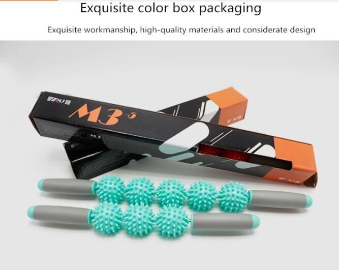 Massage Stick Hedgehog Balls Muscle Roller Anti Cellulite Massager