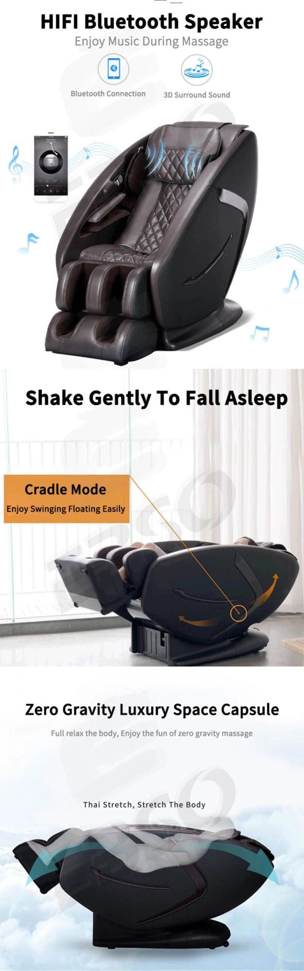 2021 New Design Healthcare Prostate 3D SL Track Factory Zero Gravity Full Body Electric Luxury Massage Chair