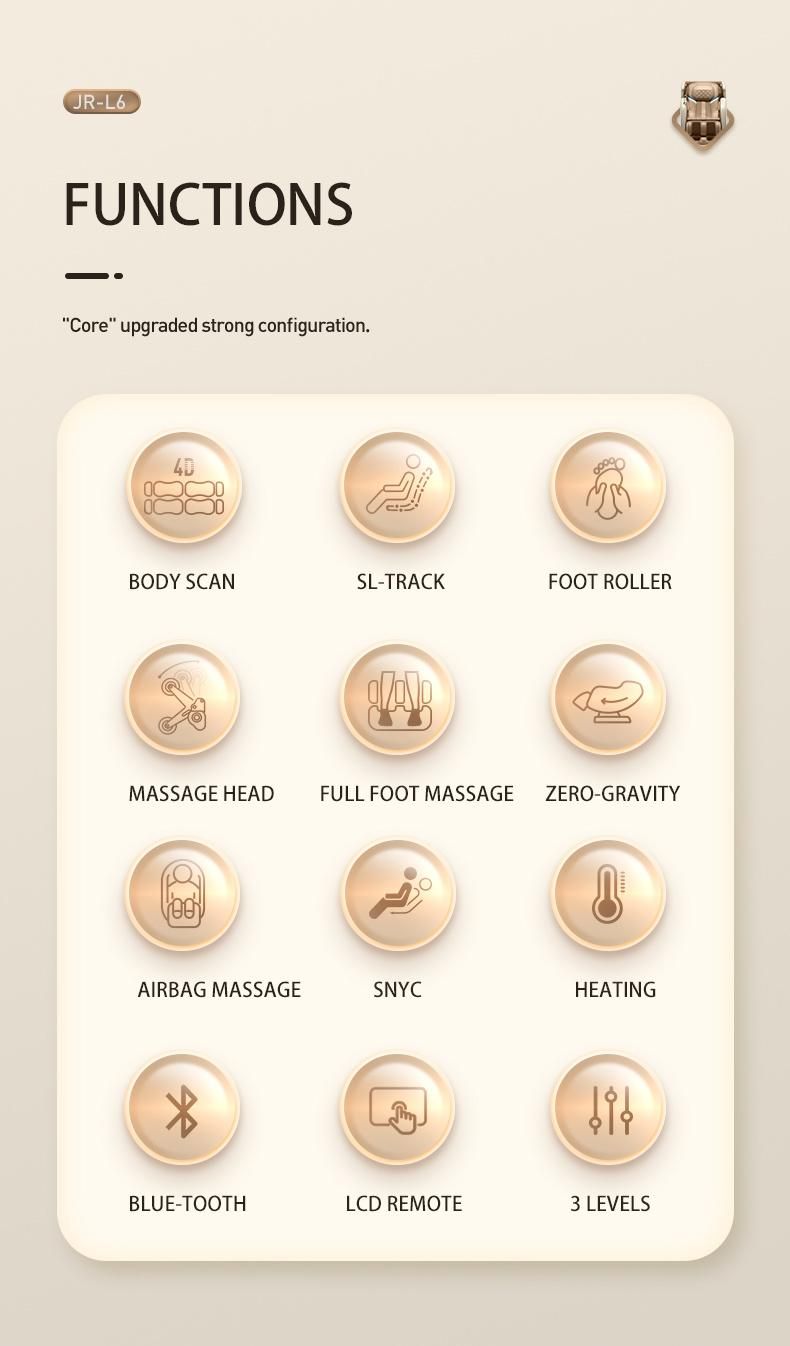 139cm Super-SL Track Massage Chair Helps in Improving Your Health