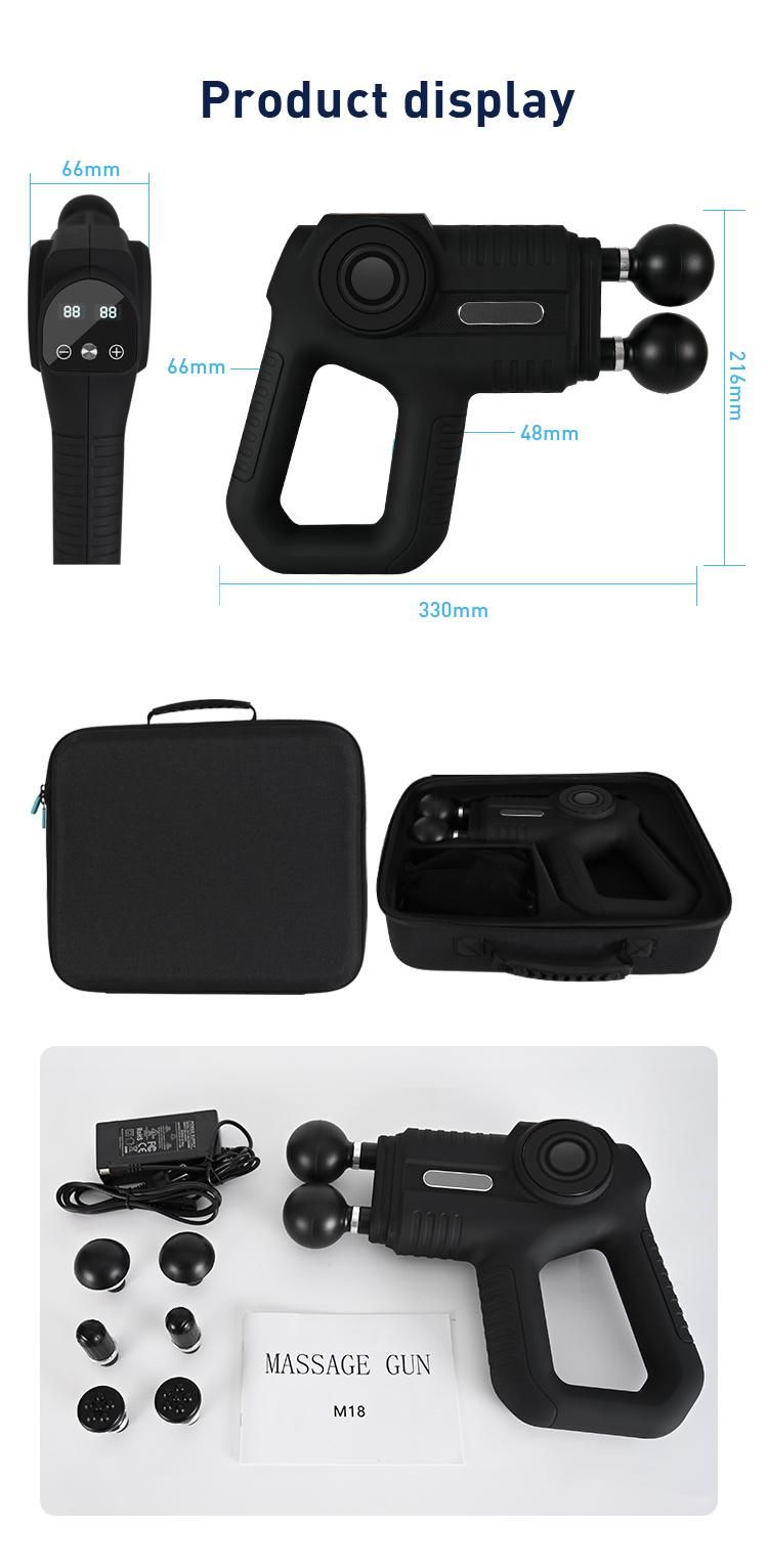 Hot Sale Factory Price Double Heads Massage Gun for Gym Fitness