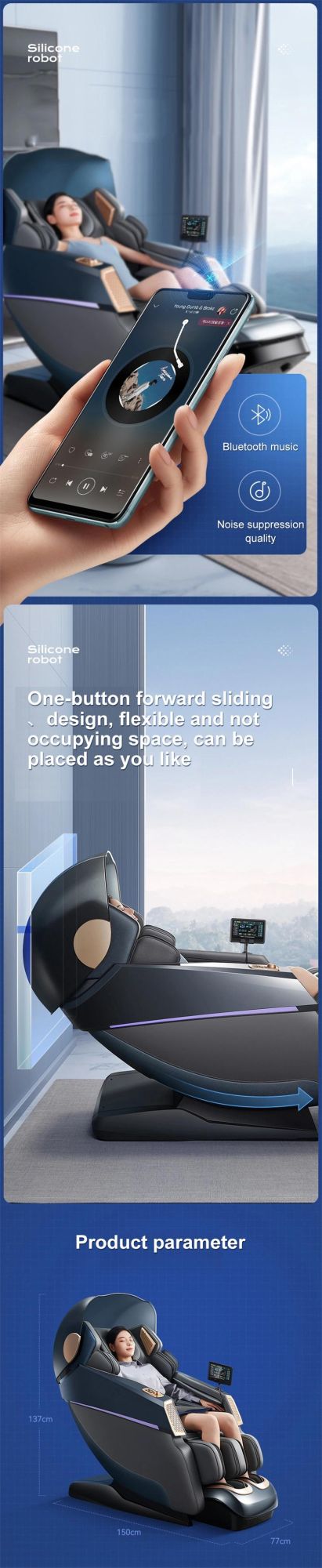 Electric Luxury 3D Zero Gravity Massage Chair