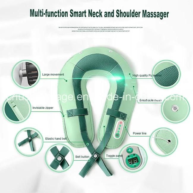 Electric Magnetic Warming Neck and Shoulder Massage Belt