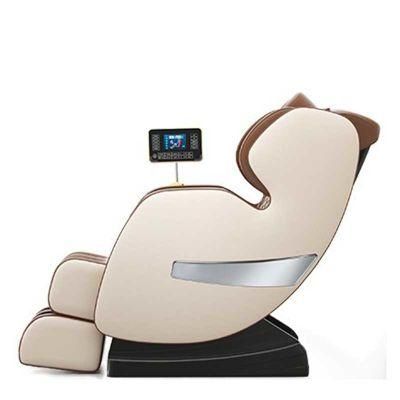 4D Multifunction Best Shiatsu Foot Massage Chair Hot Sale Luxury 2021 Black Leather Body OEM Power Track Parts
