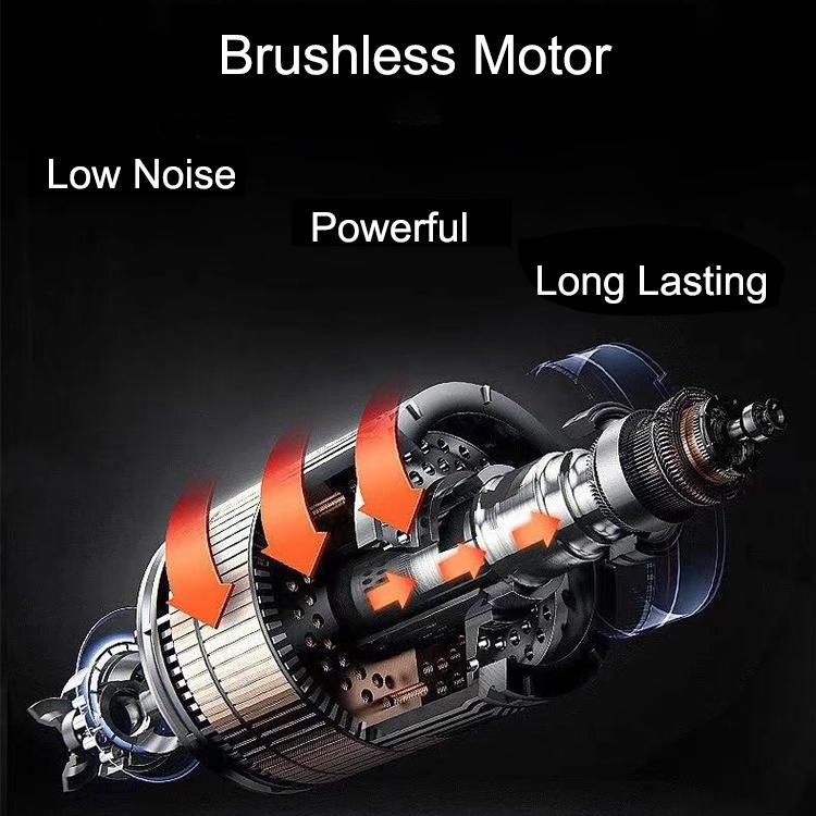 Massage Gun Muscle Massager Deep Tissue Percussion Massager Cordless 30 Speed Level Professional Handheld Electric Body Massager Sports Drill with 6 Heads Helps