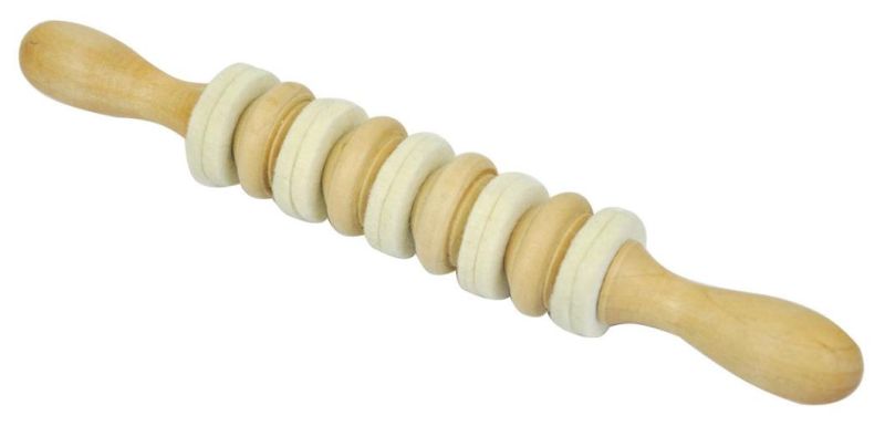 9 Balls Wooden Ball Body Massager Hand Roller Therapy Relaxing