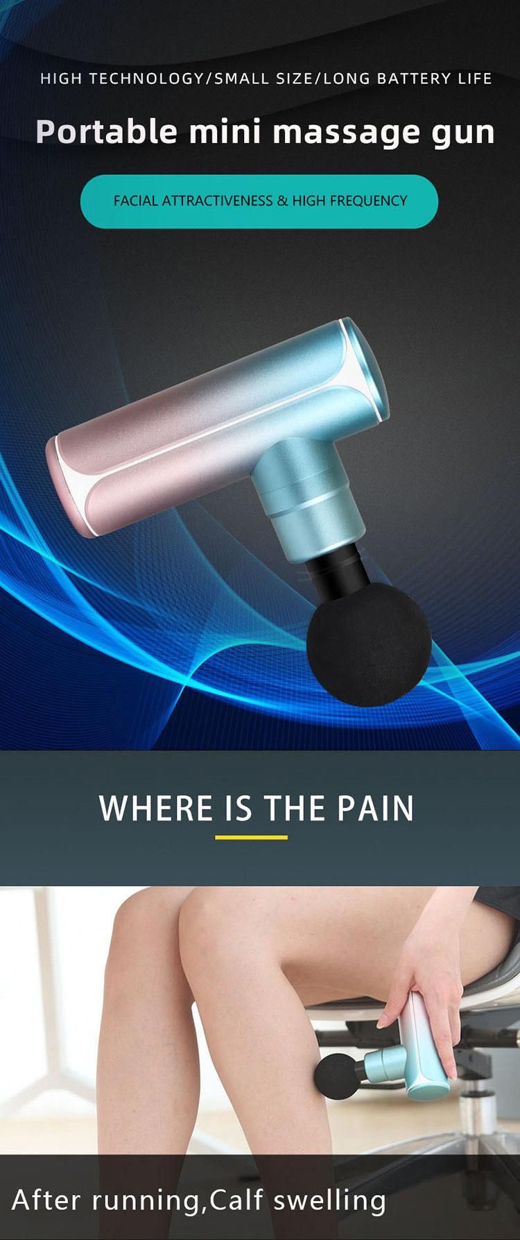 Lightweight Gradient Color Pocket Portable Handheld Percussion Small Full Body Muscle Mini Massage Gun
