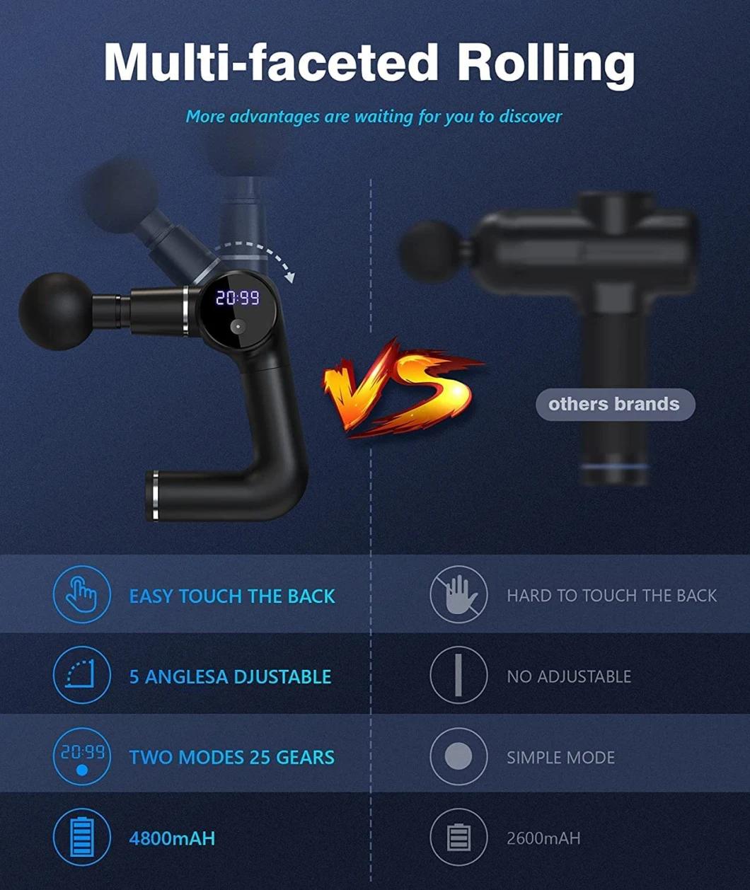 High Frequency Deep Tissue Massager Booster Muscle Body Muscle Relaxer Machine PRO Rotating Fascial Massage Gun