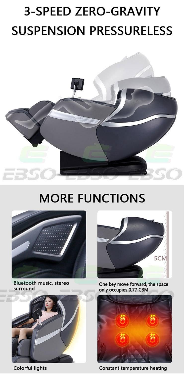 New Style Electric Recliner Deluxe 4D Zero Gravity SL Track Massage Chair with Footrest