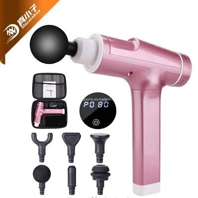 2021 Pink New Cheap Massager Gun Massage Percussion Massager Muscle Relex for Girls Women