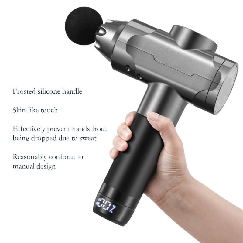 Private Patent Amazon Deep Tissue Vibration Muscle Percussion Massage Gun Droshipping with LCD Screen Brushless Motor