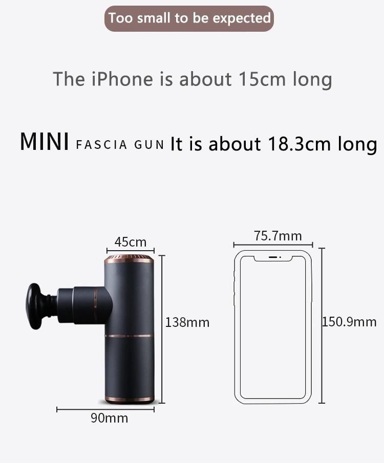 Drop Shipping Mini Massage Gun Brushless Massage Full Body Portable Low Sound Vibration Deep Tissue Percussion Therapy Muscle