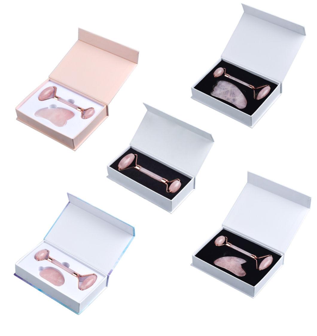 Natural Jade Aventurine Rose Quartz Crystal Mushroom Massage Stone Face Massager