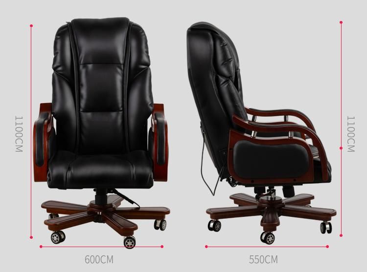 China Wholesale Electric Portable Body Shiatsu Swivel Executive Massage Chair PU Leather Reclining Office Massage Sofa Chair with Vibration