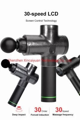 Massage Gun Cordless Handle Sports Electric Booster Impulse Percussion Deep Tissue Vibration Full Body Back Neck Shoulder Portable Massager