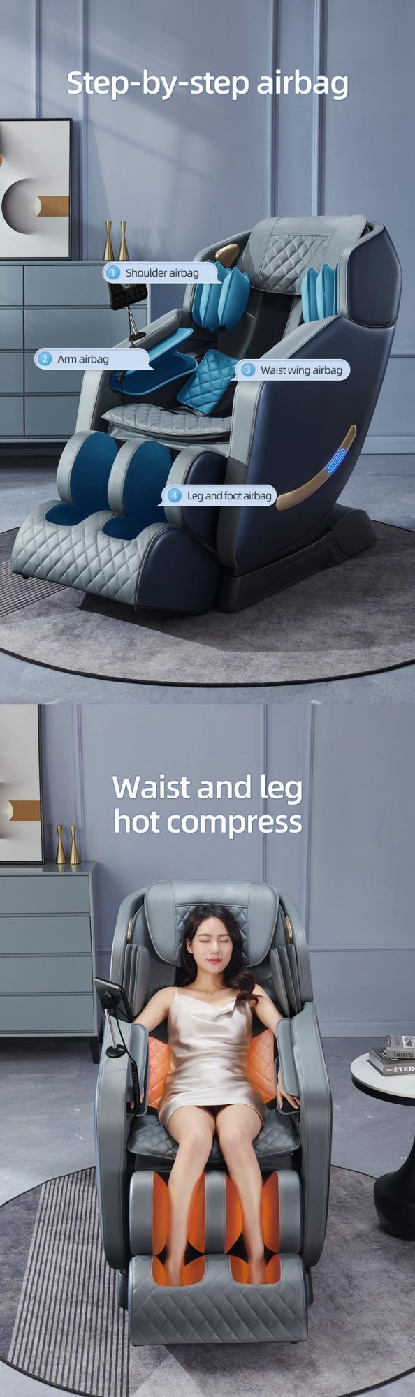 Unique Products to Sell Fauteuils Massage 4D SL Track Pedicure SPA Chair Massage Luxury Full Body Massage Chair Zero Gravity 3D