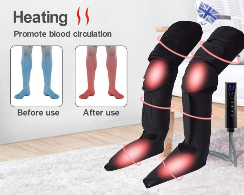 Air Pressure Compression Vibration Shiatsu Heating Calf Leg Foot Massager