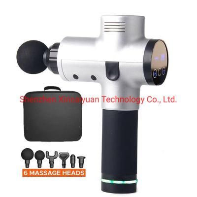 Cordless Massage Gun Electric Handheld Deep Tissue Percussion Muscle Relax Fascia 30 Speeds LCD Screen