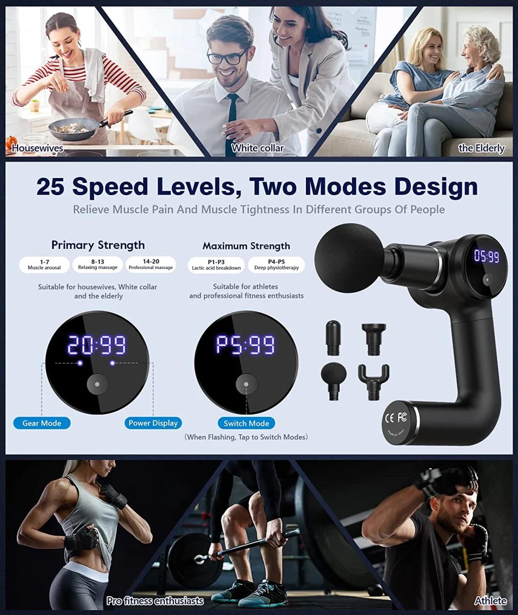 High Frequency Deep Tissue Massager Booster Muscle Body Muscle Relaxer Machine PRO Rotating Fascial Massage Gun