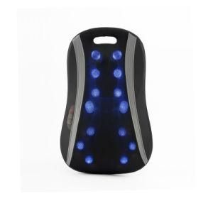 Electric Heating Back Shiatsu Seat Massage Back Cushion Pad Black, Multifunctional Kneading Vibrating Back Cushion Massager