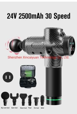 30 Speeds Massage Gun Best Cordless Handle Sports Electric Booster Impulse Percussion Deep Tissue Vibration Full Body Neck Shoulder Back