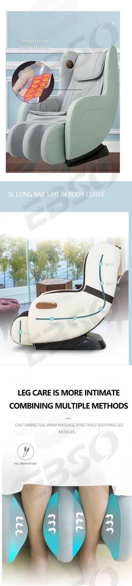 2021 Wholesale Products OEM Music 3D Full Body Chaise De Massage SPA Electronic Massage Chair Body Massager