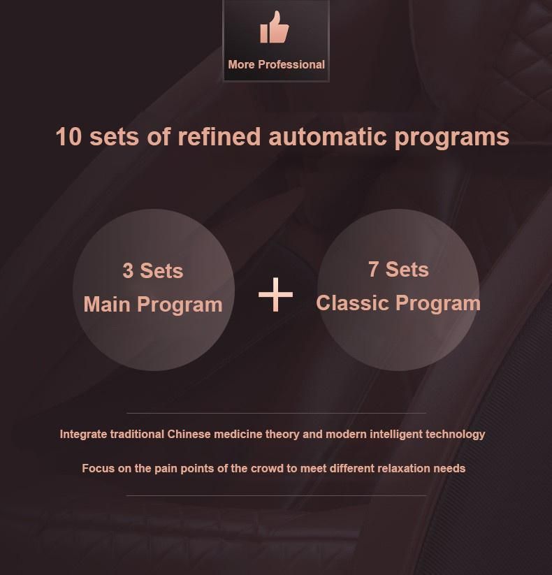 Japanese Best Sale Space Capsule 10 Sets Massage Program Zero Gravity Full Body SL Track Electric Luxury Shiatsu Massage Chair
