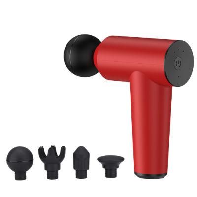 Powerful Massage Gun Handheld Massager Dropshipping Sport Deep Tissue Percussion Fascia Type C Mini 6 Heads Massage Gun