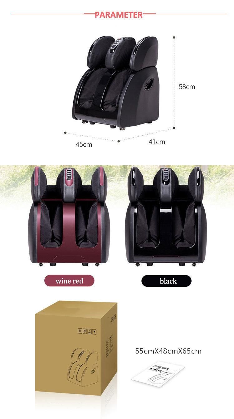 Home Use Vibration Air Pressure Foot Massager Roller with Heating Therapy