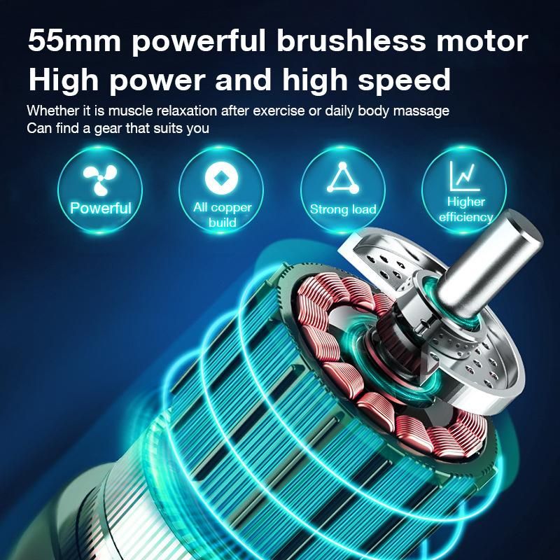 Rechargeable Round Fitness Massage Equipments Handheld Electric Mini Muscle Massager