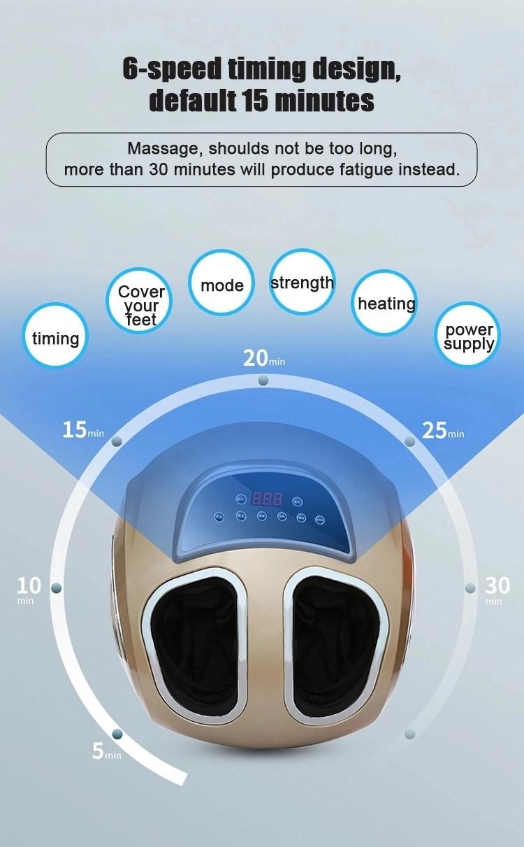 Remote Control Health Care Beauty Scraping Electric Air Squeezing Shiatsu Leg and Foot Massager with Heating