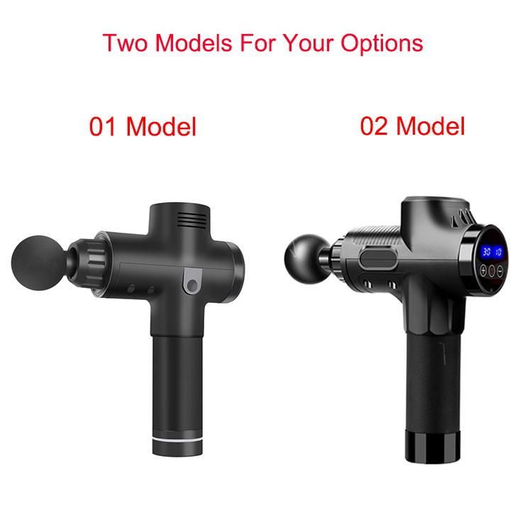 New Model 30 Speed Touch Screen Cordless Dropshipping Percussion Muscle Massage Gun with LCD Screen