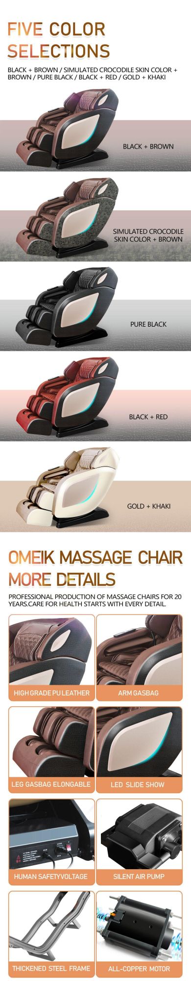 Electric Health Care Shiatsu Back Massager Relax Chair Massage Chair