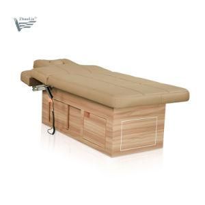 Cheap Price Factory Beauty Salon Furniture Cosmetic Tattoo Chair Electric Wooden Massage Table Beauty Facial Bed for Sale (D14916)