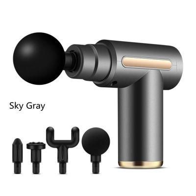 Fascial Portable Deep Tissue Percussion Muscle Back Head Massager for Pain Relief with 4 Heads Mini Massage Gun