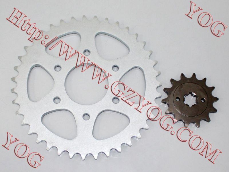 Motorcycle Parts Motorcycle Front and Rear Sprockets Set Suzuki Ax100
