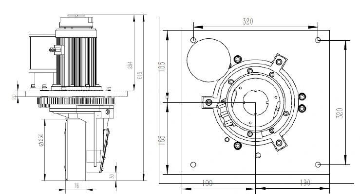 Electric Stacker Wheel Drive Assembly with Steering (TZ12-DA25S02)