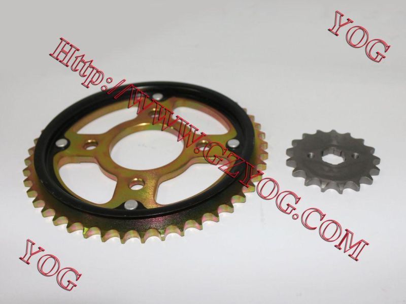 Motorcycle Parts Motorcycle Front and Rear Sprockets Set Suzuki Ax100