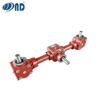 Agricultural Three-Conjoined Gearbox Agriculture Gear Box Pto Used by Forage Rice Harvester Machine