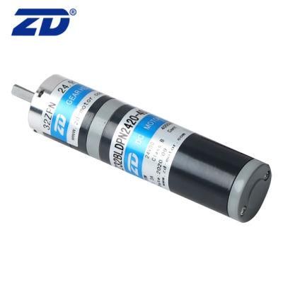 ZD 3 Steps Round Brush/Brushless 32mm DC Speed Changing Planetary Gear Motor