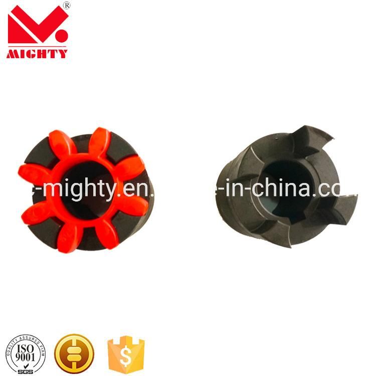 Chinese Manufacturer Mighty Steel C45 Gr/Ge Type Flexible Shaft Coupling with Red Rubber Insert