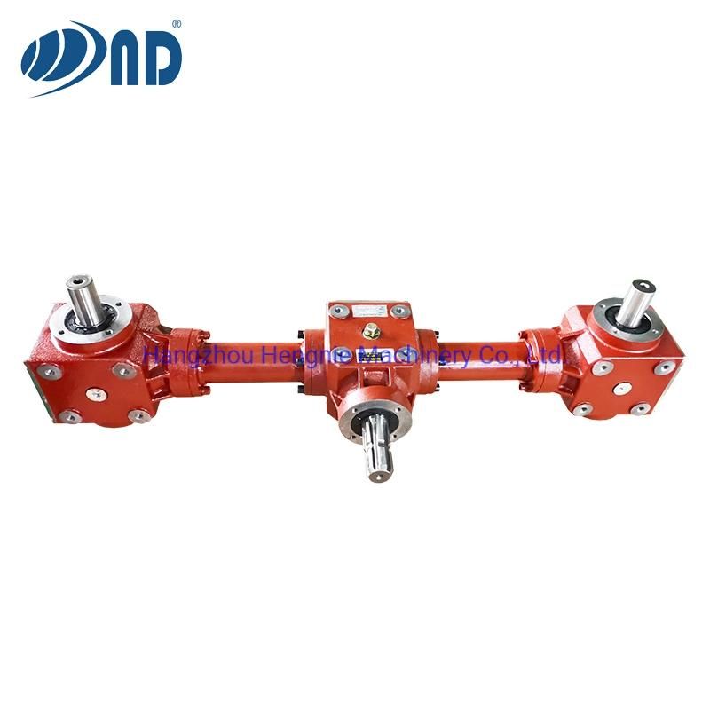 Agricultural Three-Conjoined Gearbox Agriculture Gear Box Pto Used by Organic Fertilizer Spreader