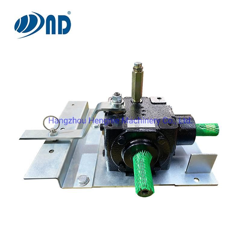 ND Agriculture Gear Box Pto Agricultural Reverse Gearbox with Handle for Harvester Round Bundle Machine