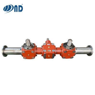 Agricultural Conjoined Gearbox Agriculture Gear Box Pto for Organic Fertilizer Salt Spreader Combine Harvester Concrete Mixer